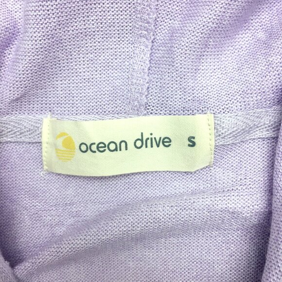 NEW Ocean Drive Lavender OBX NC Knit Hoodie Salty Vibes Lightweight Small - Picture 3 of 8